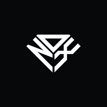 NDX letter logo creative design. NDX unique design, NOX letter logo creative design. NOX unique design