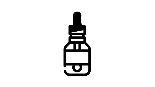 artificial flavoring animated line icon artificial flavoring sign. isolated on white background