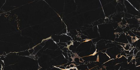 black Portoro marble with golden veins. Black golden natural texture of marble. abstract black,...