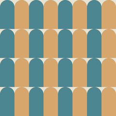 Modern geometric seamless pattern of arch