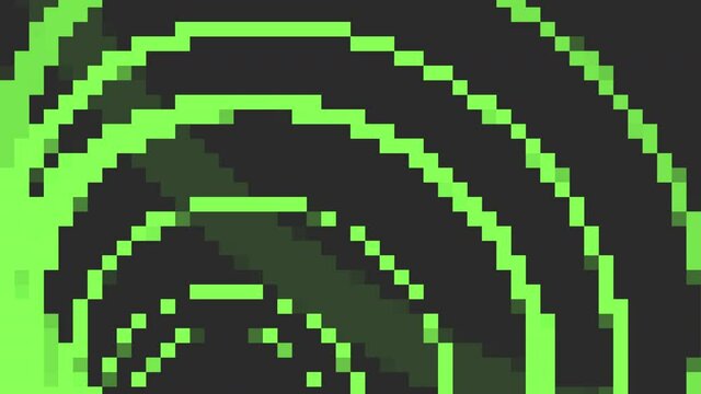 Gradient green small pixels, motion abstract business, corporate and retro style background