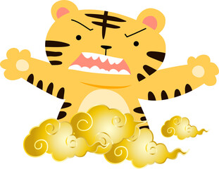 かわいくて面白い虎のマスコットキャラクター