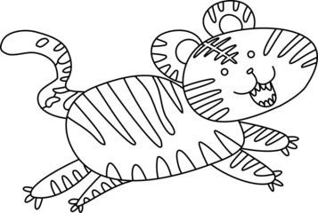 かわいくて面白い虎のマスコットキャラクター