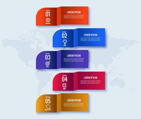 .Creative business infographic concept web banner design