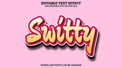 Switty 3D Text Style Effect Editable