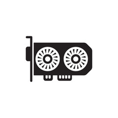 Graphics Card icon in vector. Logotype;