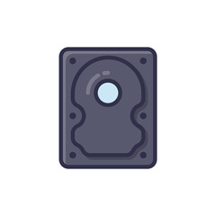 Hard Drive icon in vector. Logotype;