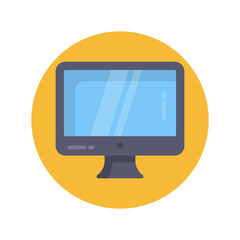 Monitor icon in vector. Logotype;