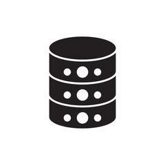 Server icon in vector. Logotype;