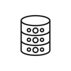 Server icon in vector. Logotype;