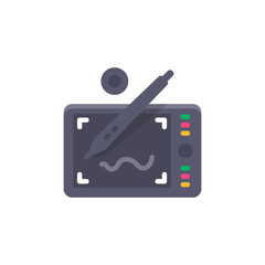Pen Tablet  icon in vector. Logotype;