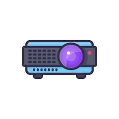 Projector icon in vector. Logotype;