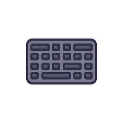 Keyboard icon in vector. Logotype;