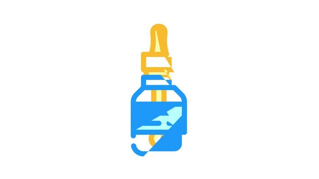 artificial flavoring animated color icon artificial flavoring sign. isolated on white background