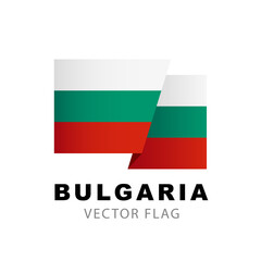 Flag of Bulgaria. Vector illustration isolated on white background.