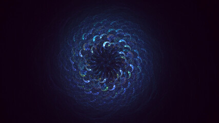 3D rendering abstract round light background