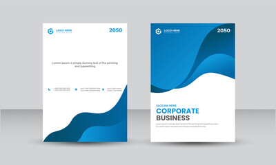 Annual report and company profile cover or booklet cover, brochure cover design