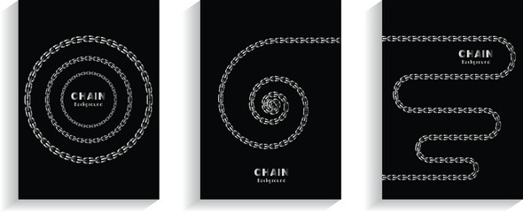 Abstract Chain Vector Background
