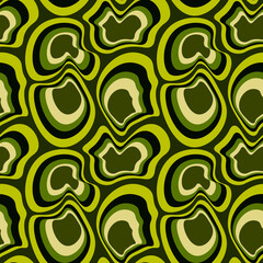 Seamless pattern - asymmetrical fantasy spots - molecules, stones or shell of the animal Abstraction