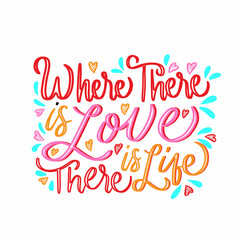 romantic lettering for valentines day. hand lettering romantic quotes. romantic typography. vector lettering design
