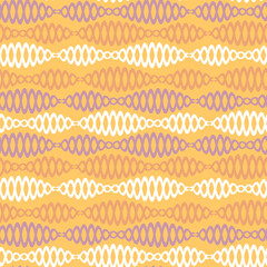Seamless pattern on a square background - chains - DNA or bijuteria. Design element