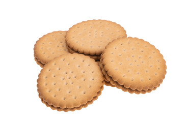 double biscuits with strawberry cream