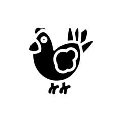 Chicken icon in vector. Logotype