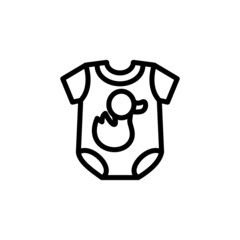 Baby Romper icon in vector. Logotype