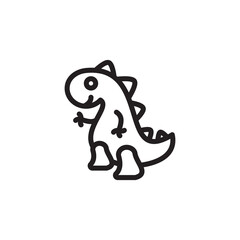 Dinosaur icon in vector. Logotype