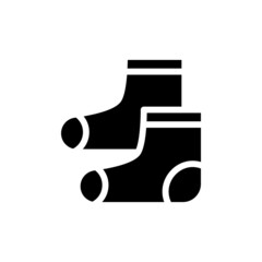 Baby shoes icon in vector. Logotype