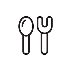 Baby Spoon icon in vector. Logotype