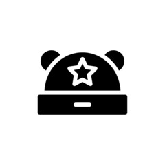 cap, baby, winter,  icon in vector. Logotype
