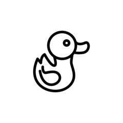 Rubber Duck icon in vector. Logotype