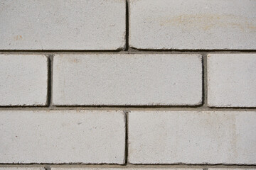 brick wall close up. wall of light bricks. photo can be used as photo background
