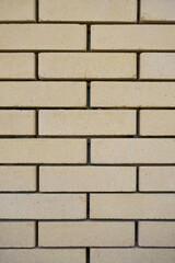 brick wall close up. wall of light bricks. photo can be used as photo background