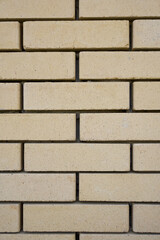 brick wall close up. wall of light bricks. photo can be used as photo background