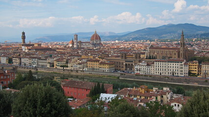 Fototapeta premium View of Florence from Piazzale Michelangelo, Italy, Europe 