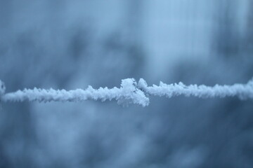 paisagem branca de Neve em Urupema, Santa Catarina, Brasil, em 29 de junho de 2021 
