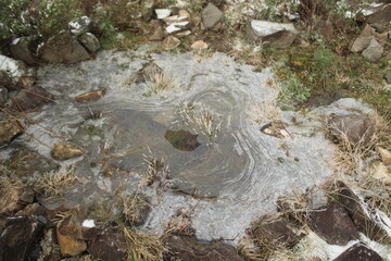 paisagem branca de Neve em Urupema, Santa Catarina, Brasil, em 29 de junho de 2021 