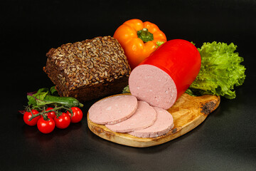 Boiled pork sausages for breakfast