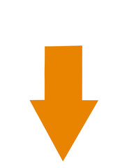 Orange arrow down - 474851228