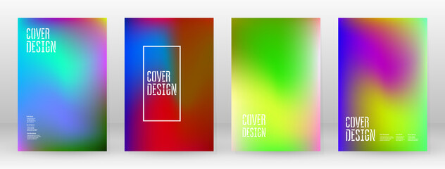 Fototapeta premium Pastel Soft. Rainbow Gradient Set Color Background