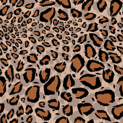 Leopard skin pattern, seamless design