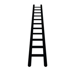step ladder icon, ladder icon in trendy flat style