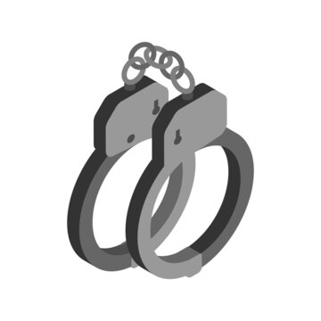 recommend clip art: Handcuffs Isometric Lawyer Composition