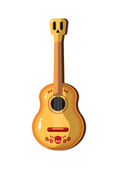 Naklejka premium Mexican Acoustic Guitar Composition