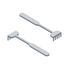 Surgery Brushes Isometric Composition