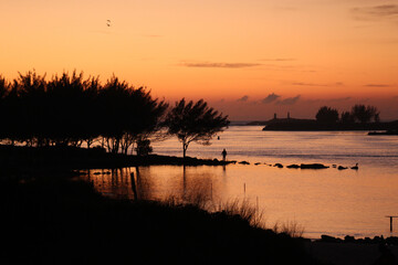 Obraz premium nascer do sol em laguna, Santa catarina, 