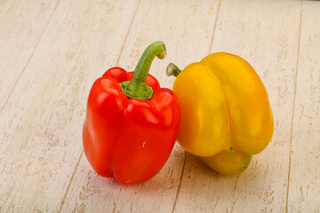 Ripe sweet Bulgarian bell pepper