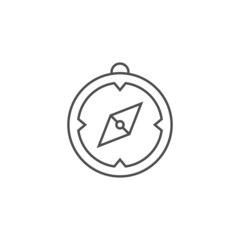 Obraz premium Compass Related Line Icon.